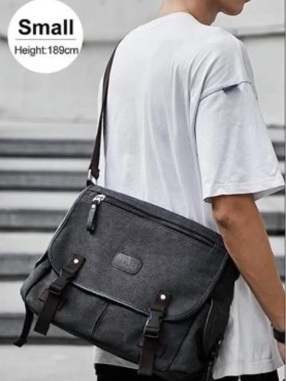 Messenger bag men waterproof crossbody satchel shoulder bag.